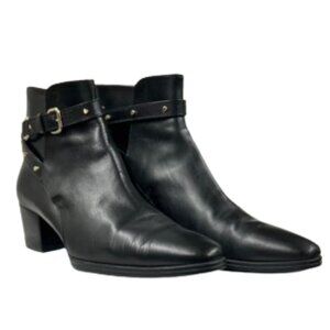 Tod's black leather ankle boots, EU 37